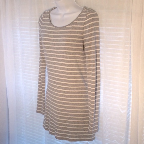 White House Black Market Long Sleeve Striped Tunic/Dress Sz S - Picture 2 of 12